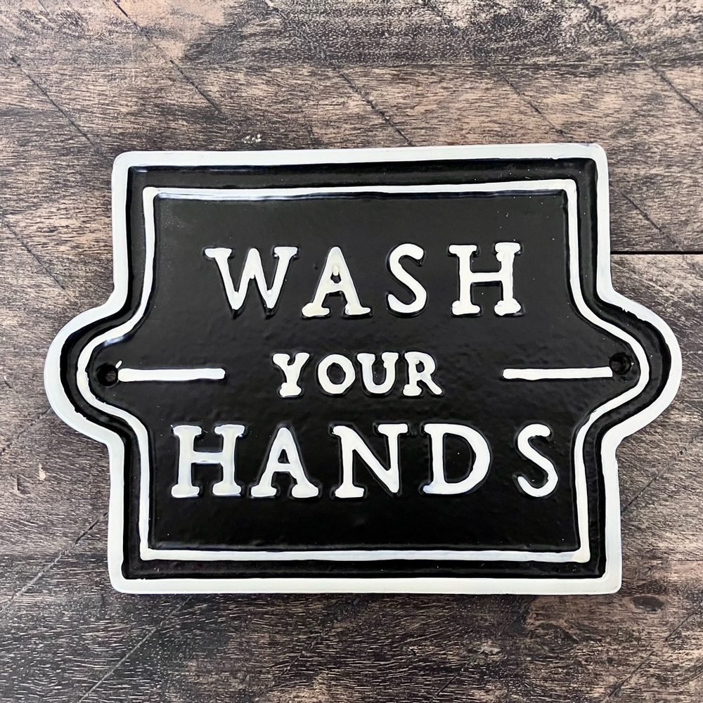 Hearth & Hand with Magnolia “Wash your hands” sign